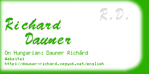 richard dauner business card